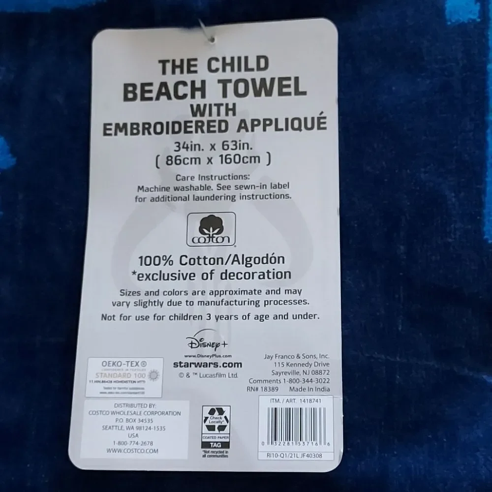 Star Wars The Child Baby Yoda Beach Towel …